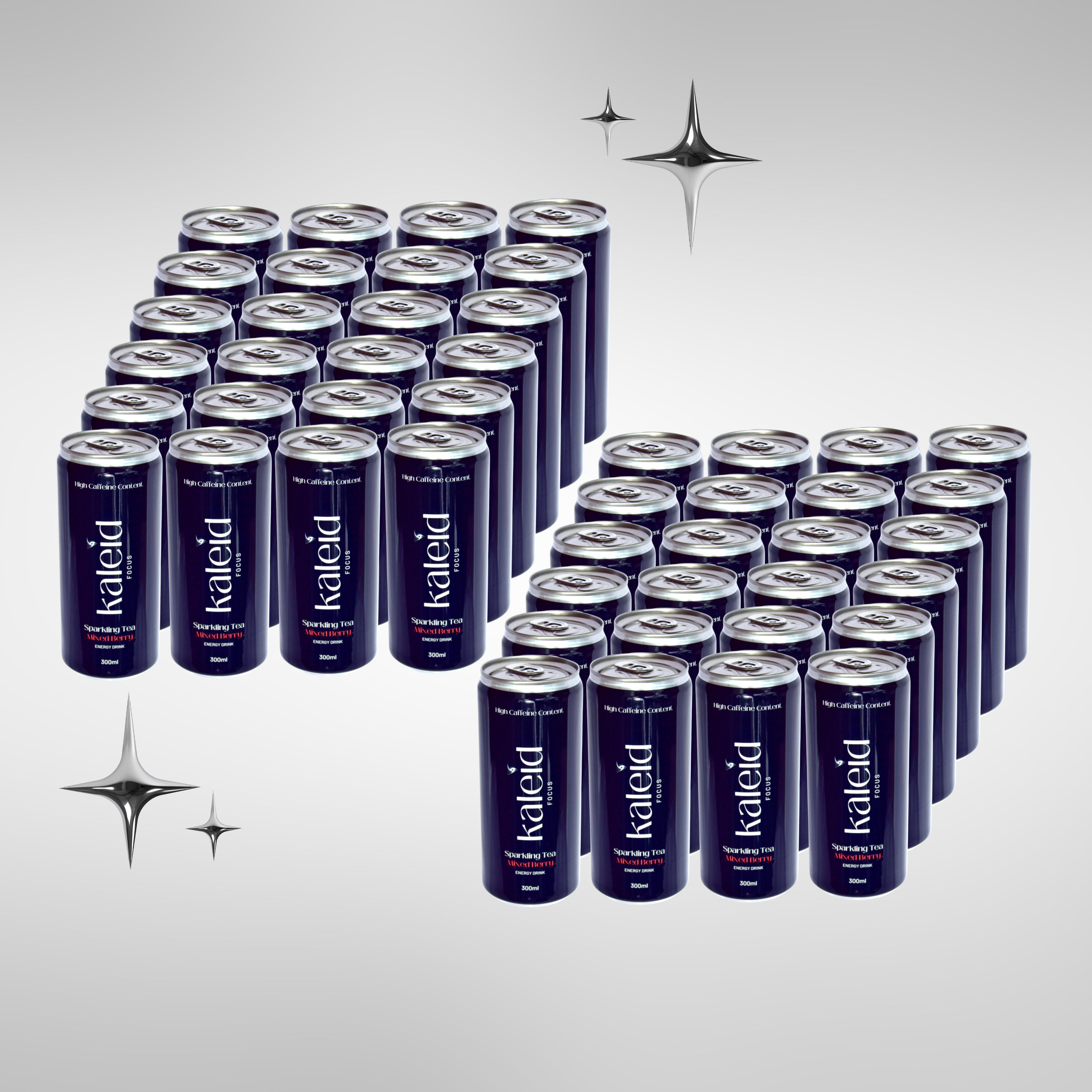 Two cases of Kaleid Mixed Berry. 48 cans.